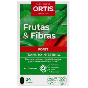 Fruta y fibras forte 24 comprimidos - Ortis