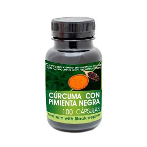 Curcuma Con Pimienta Negra 100 Cápsulas - Natura Premium