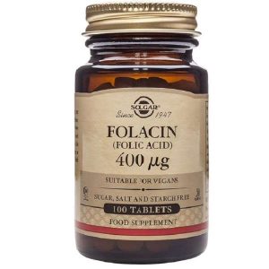 Acido fólico 400Mcg 100 comprimidos - Solgar