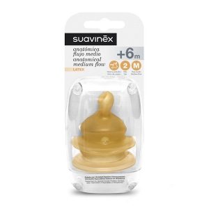 Suavinex Tetina Latex 2Uds. T2M +6M
