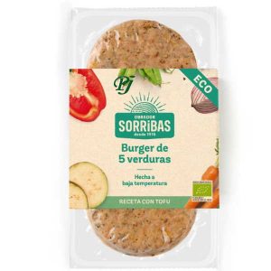 Hamburguesa 5 Verduras 160Gr (Horneada Ob) Sorribas - Biogra