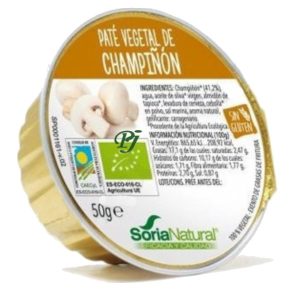 Pate Vegetal De Champiñon 50Gr X2Uds - Soria Natural