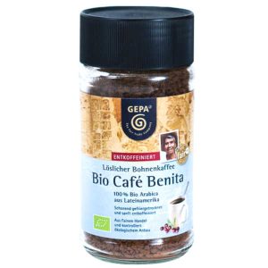 Cafe Instantaneo Descafeinado Liofilizado Bio 100Gr Gepa - Comercio Justo