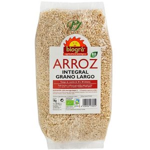 Arroz 1Kg Integral Largo - Biogra