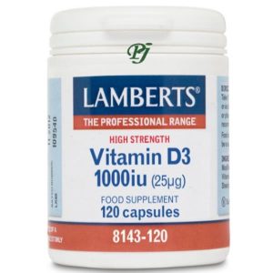 Vitamina D3 1000Ui. 120 Capsulas - Lamberts