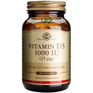 Vitamina D3 100 Capsulas 1000Ui - Solgar