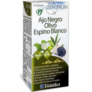 Ajo Negro Olivo Espino Blanco 30 Capsulas Zemtrum - Ynsadiet