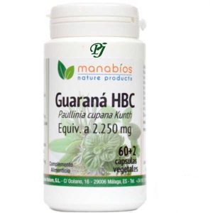 Guarana 60+2 Capsulas Vegetales - Manabios