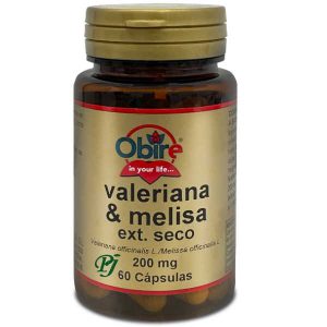 Valeriana + Melisa Extracto Seco 60 Capsulas 200Mg - Obire