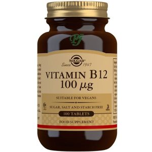 Vitamina B12 100Mcg 100 Comprimidos - Solgar