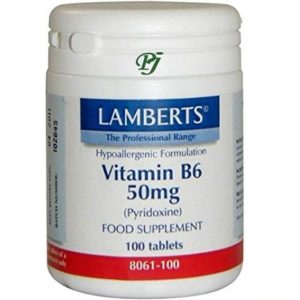 Vitamina B6 50Mg 100 Tabletas 8061 - Lamberts