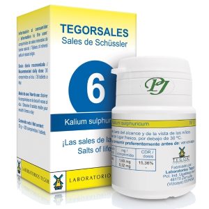 Biosal Nº06 Kalium Sulfuricum Piel - Tegor