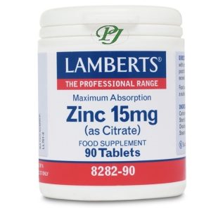 Zinc Citrato 15Mg 90 Tabletas - Lamberts