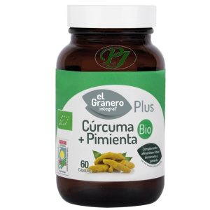 Curcuma + Pimienta Bio 60 Capsulas - El Granero