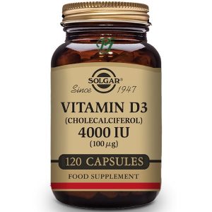 Vitamina D3 4000Ui 100Mcg 120 Capsulas - Solgar