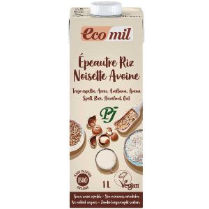 Bebida Espelta  Arroz Avellana Avena Bio 1L Ecomil - Nutriops