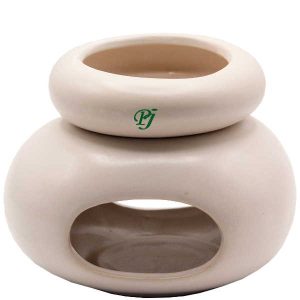 Quemador Zen Ceramica Blanca 12.5X10X10Cm - Sys