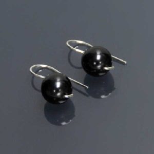 Pendientes Venus Bola Azabache - Promineral