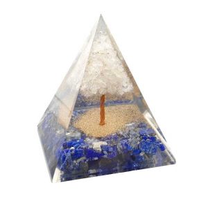 Piramide Orgonite 7X7Cm Lapislazuli Arbol Cuarzo - Promineral