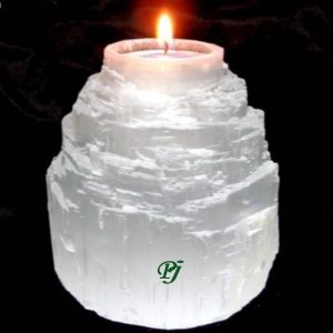 Portavela Selenita Catedral 90X80Ml - Promineral