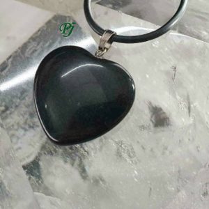 Colgante Corazon Obsidiana - Promineral