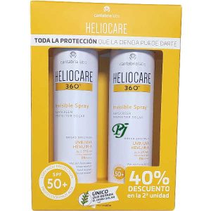 Heliocare 50+ 360º Solar Duplo Spray Invisible 2X200Ml - Cantabria Labs
