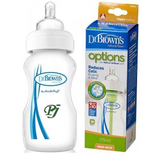 Biberon Boca Ancha Azul 270Ml - Drbrowns
