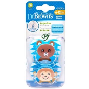 Chupete Prevent 2Uds 6-12M Silicona - Drbrowns