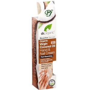 Dr.Organic Aceite Coco Crema Manos Uñas 100Ml