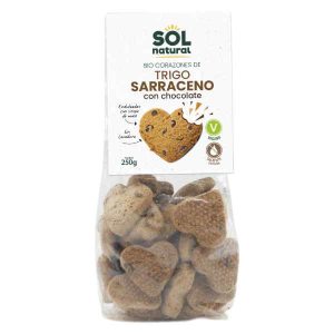Corazones De Trigo Sarraceno Con Chocolate 250Gr - Solnatural