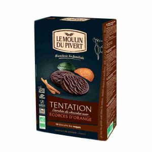 Galletas Tentacion Naranja 130Gr  - Le Moulin Du Pivert