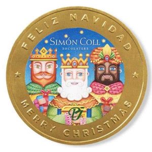 Medallon Reyes Magos Chocolate Y Leche 60Gr - Simon Coll