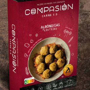 Albondigas de seitan y lentejas 12x20 gr Compasion