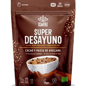 Iswari super desayuno cacao y pasta avellana 360 g