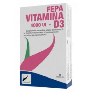 Fepa vitamina D3 4000 ui. 60 cápsulas