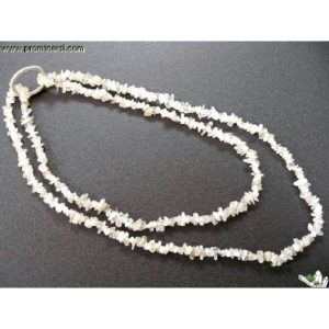 Collar chip largo piedra luna