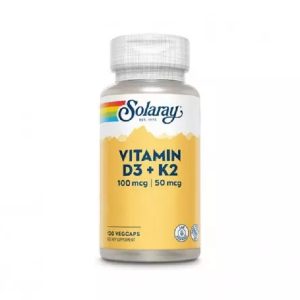 Solaray vitamina d3 -k2 120 cápsulas 4000 u.i.