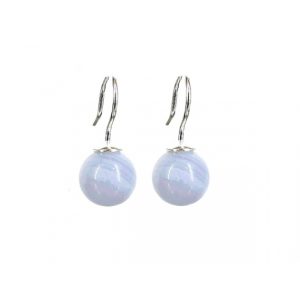 Pendiente cibeles calcedonia 10 mm.