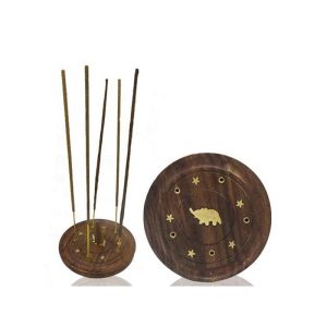 Incensario madera plato surtido