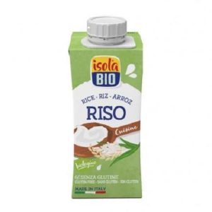 Crema para cocinar de arroz bio 200 ml Isola Bio