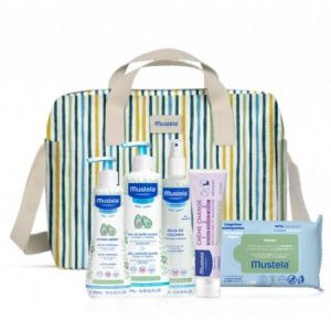 Bolsa de paseo little moments rayas mustela