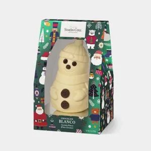 Muñeco de nieve chocolate blanco 120 gr Simón Coll