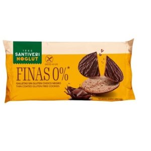 Galleta finas 0% sin gluten bañadas choco 90 gr.