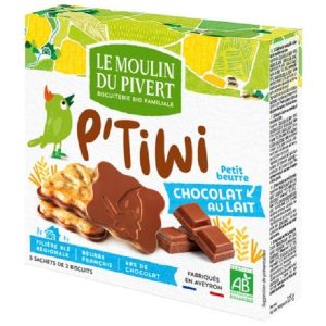 Galletas de mantequilla cubiertas choco leche 12 u