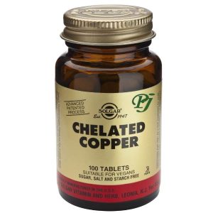 SOLGAR COBRE QUELADO 100COMP.