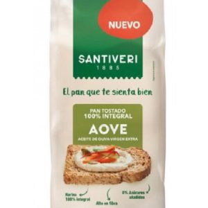 Pan tostado 100% integral Aove 200 gr. Santiveri