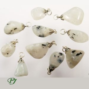 Colgante Rodado Piedra Luna Plata - Promineral