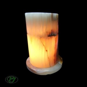 Lampara Onix Natural Cilindro - Promineral