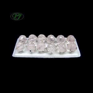 Pendientes Bola Cuarzo Rosa - Promineral