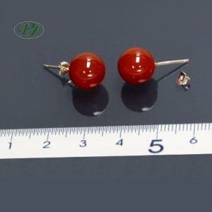Pendientes Bola Carneola - Promineral